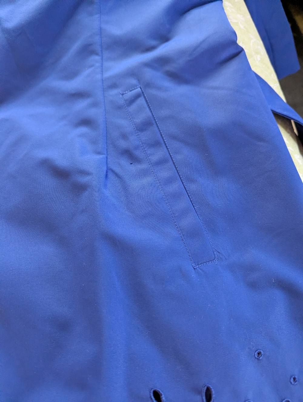 Dennis by Dennis Basso blue rain jacket 1X - Picture 7 of 10